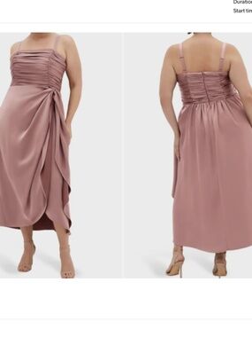 City Chic Woman Ruched Midi Dress Plus Size: 20/L